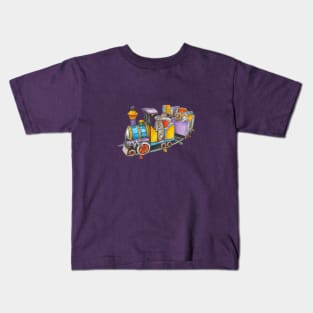 Colorful Bunny Train Kids T-Shirt